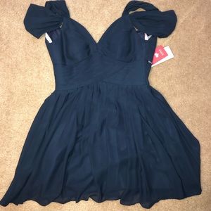 Navy blue homecoming/ special occasion dress